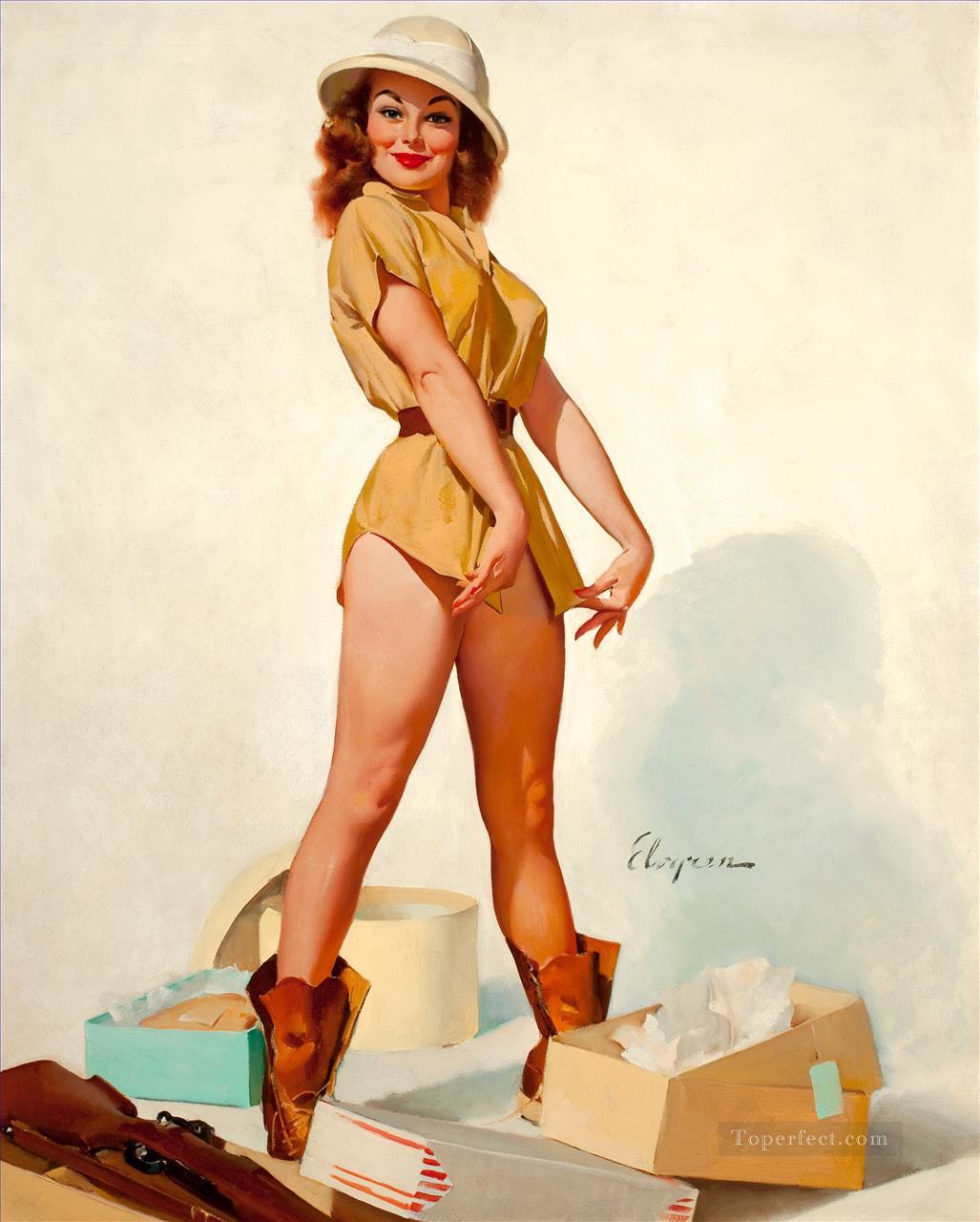 pin up chicas retro 3 Oil Paintings